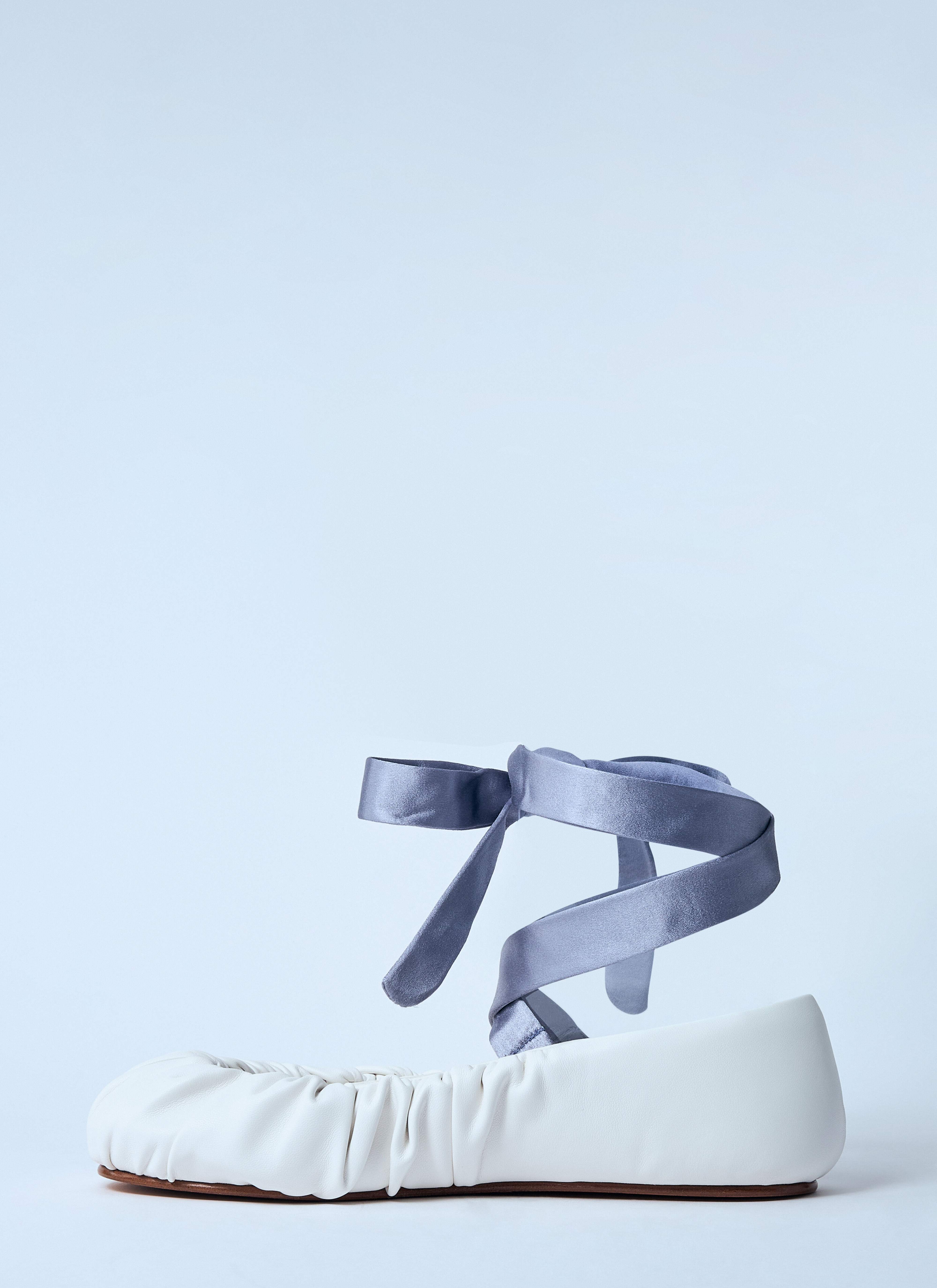 Tied Ballerina Flats - 4