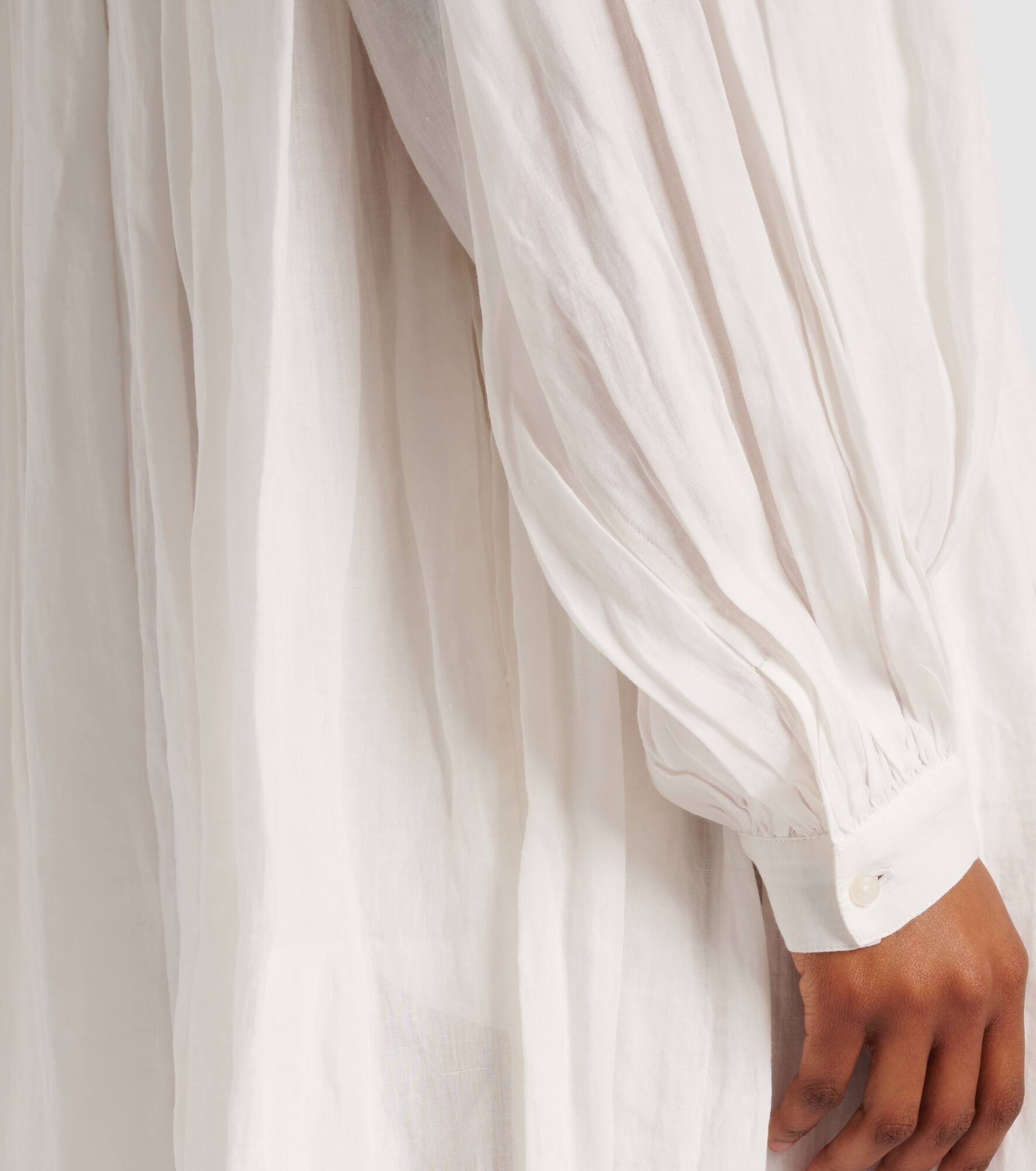 Oversized ramie maxi dress - 6