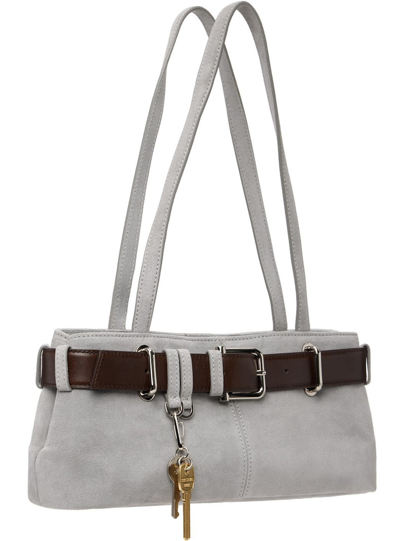 OSOI Gray Shoulder Brocle Mini Bag outlook