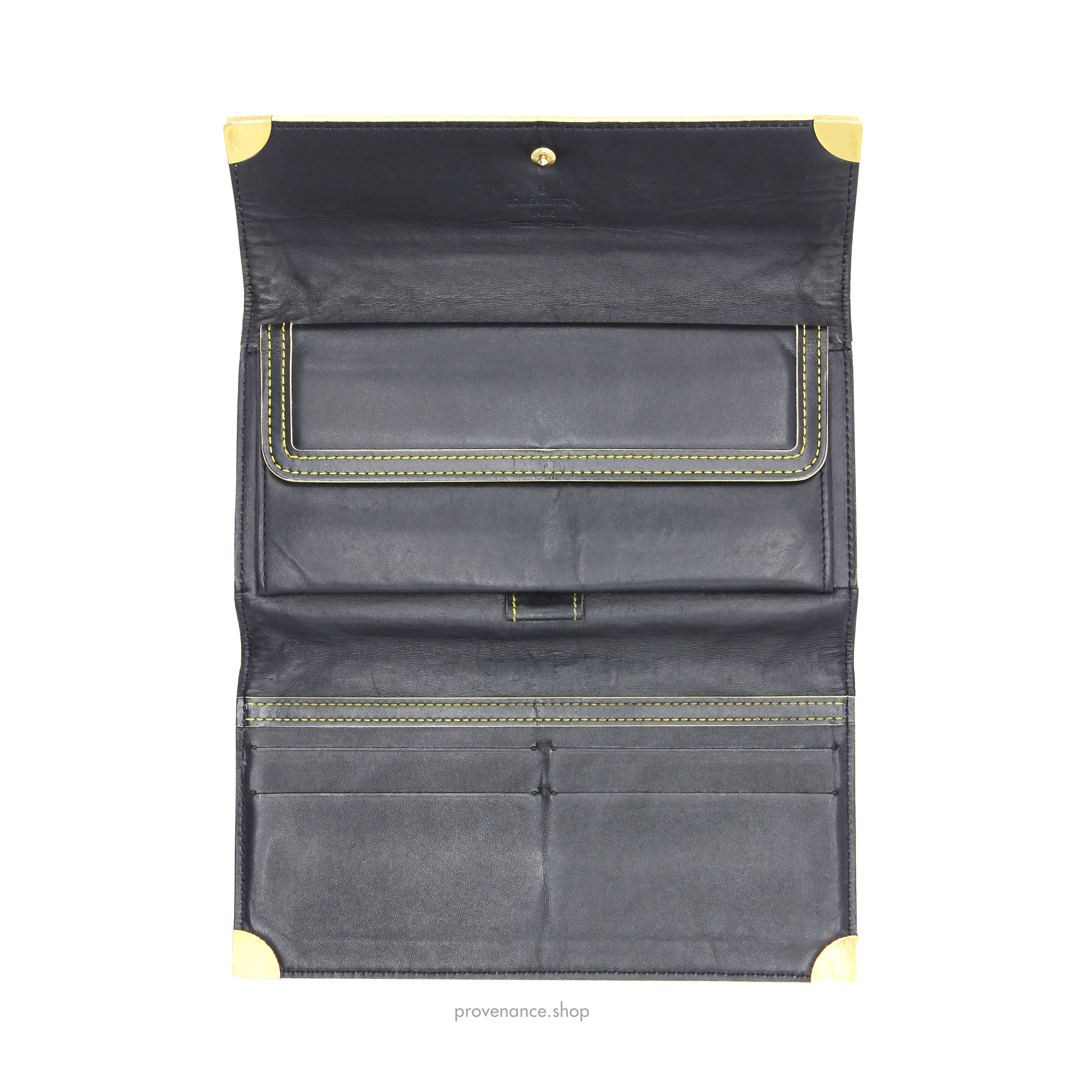 Louis Vuitton x Marc Jacobs International Wallet - Black Suhali Noir Leather - 8