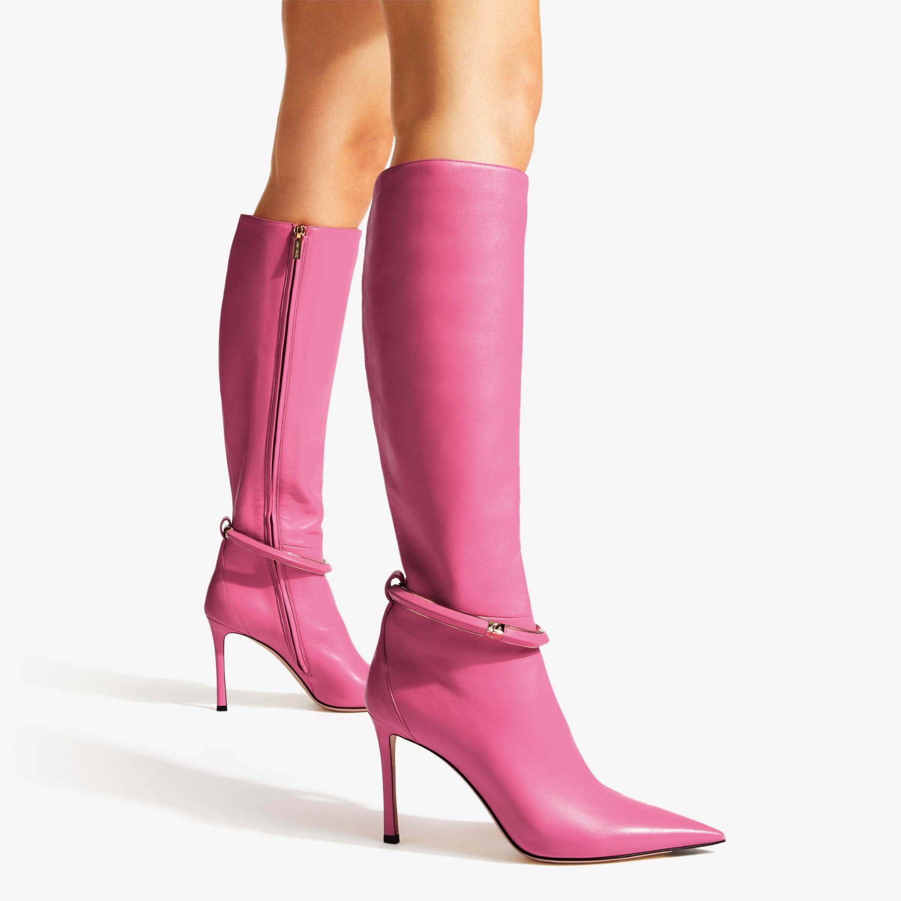 Dreece KB 95
Candy Pink Nappa Leather Knee Boots - 2