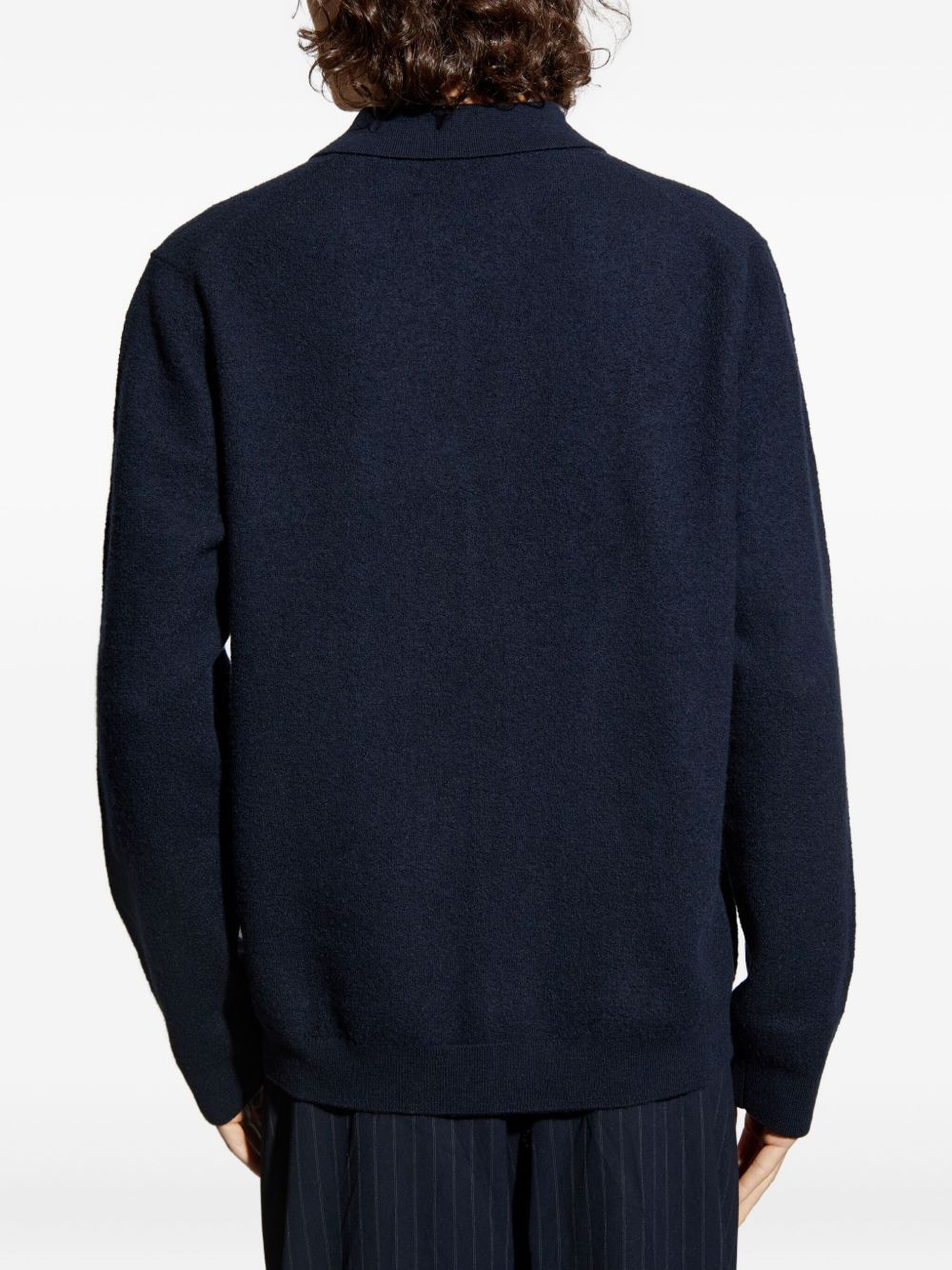 polo-neck button cardigan - 4