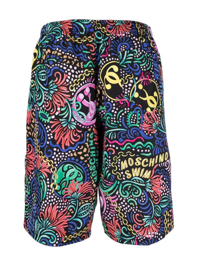 Moschino all-over print shorts outlook