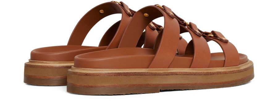 Tippi slides in calfskin - vegetal tanning - 3