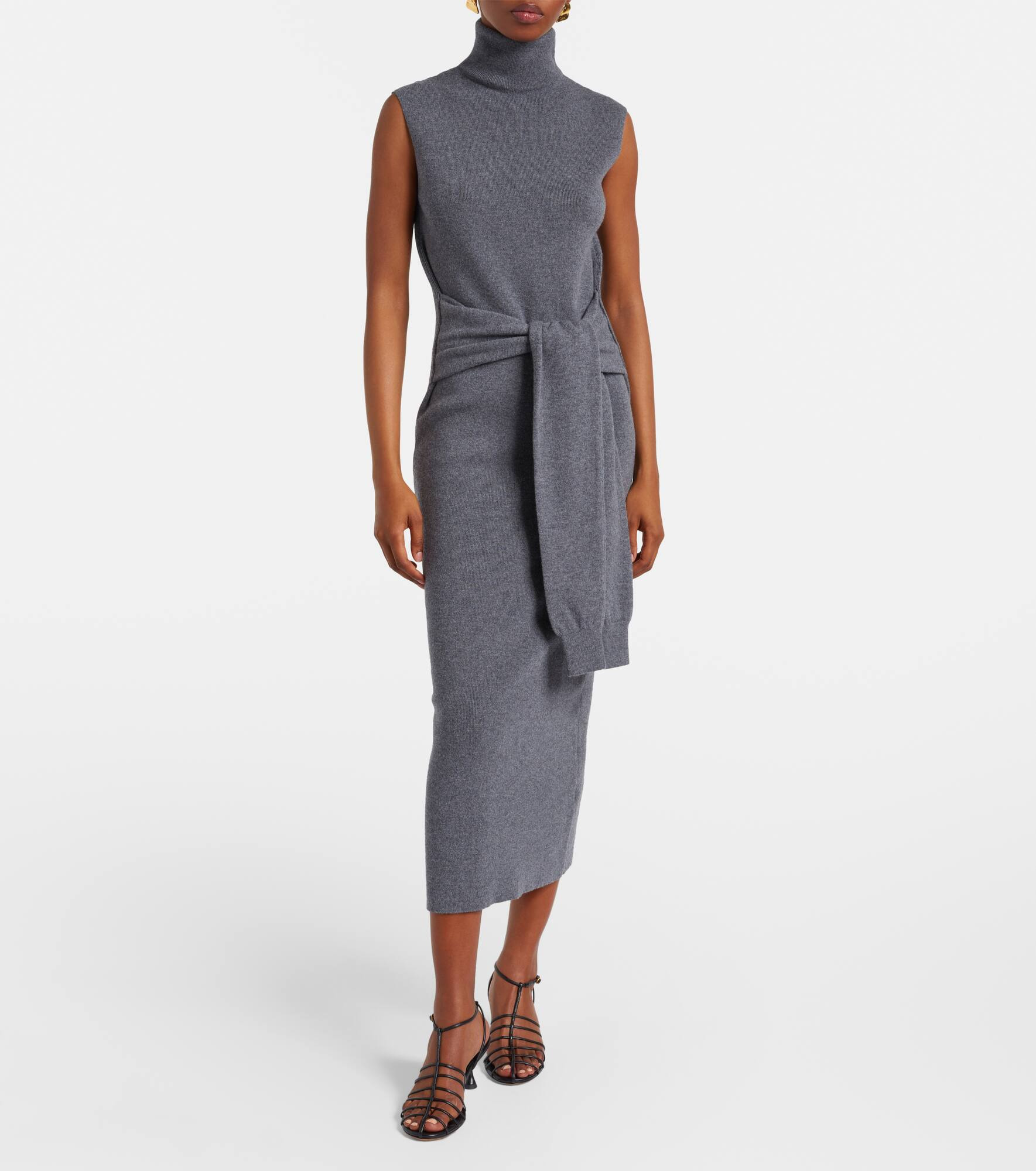 Layered wool and cashmere-blend maxi dress - 7