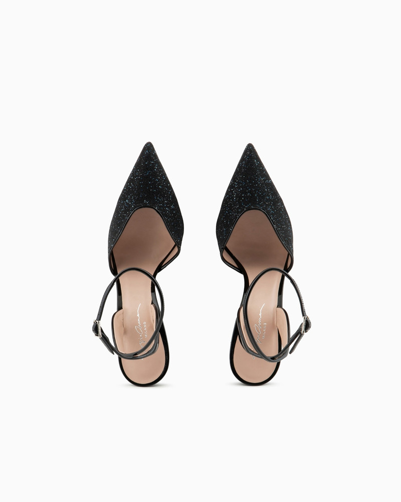 Patent leather and rhinestone court shoes 3