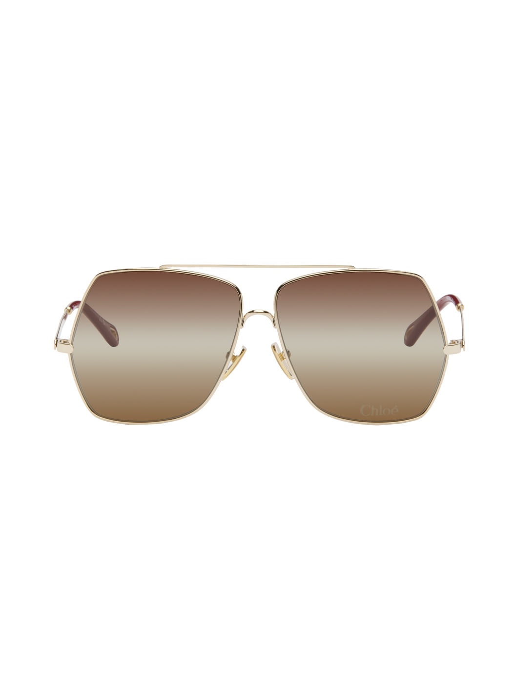 クロエ Chloe Aly brown sunglasses 【関税・送料込み】 Chloé Aly Sunglasses in Gold/gradient brown | Chloé US