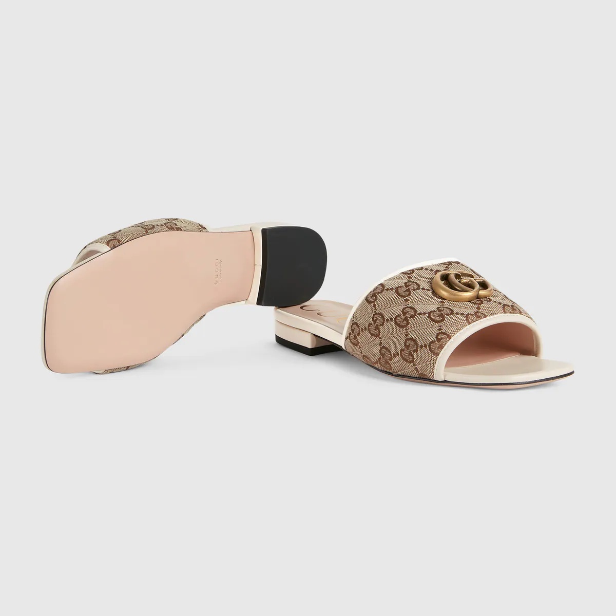 Women's slide sandal with Double G - 5