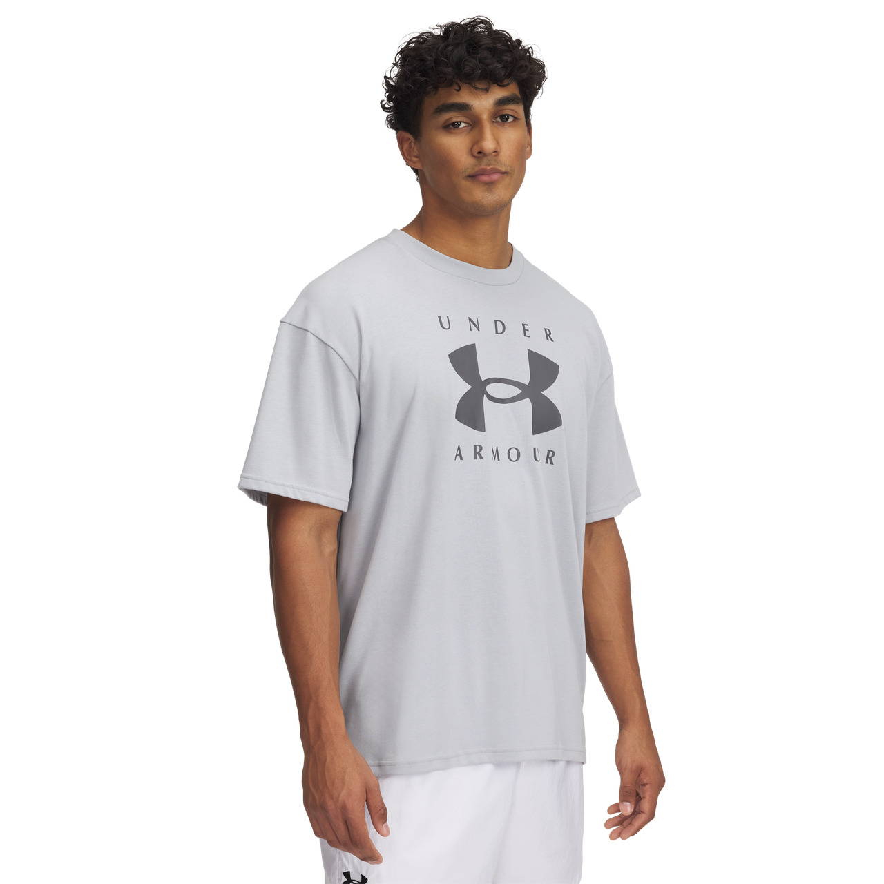 Under Armour Mens Under Armour Heavyweight Oversized Branded Short Sleeve T-Shirt - 1