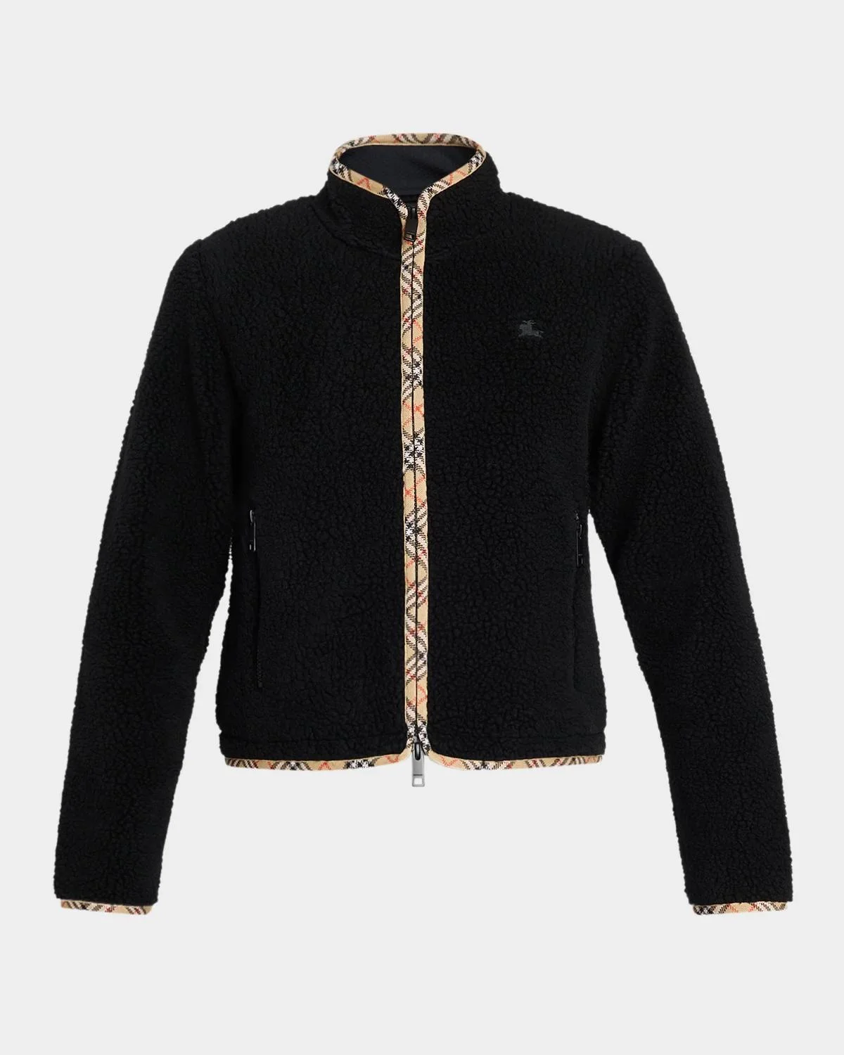 Check Cashmere Cardigan - 1