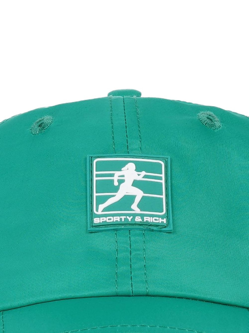 Sporty & Rich logo-patch cap outlook