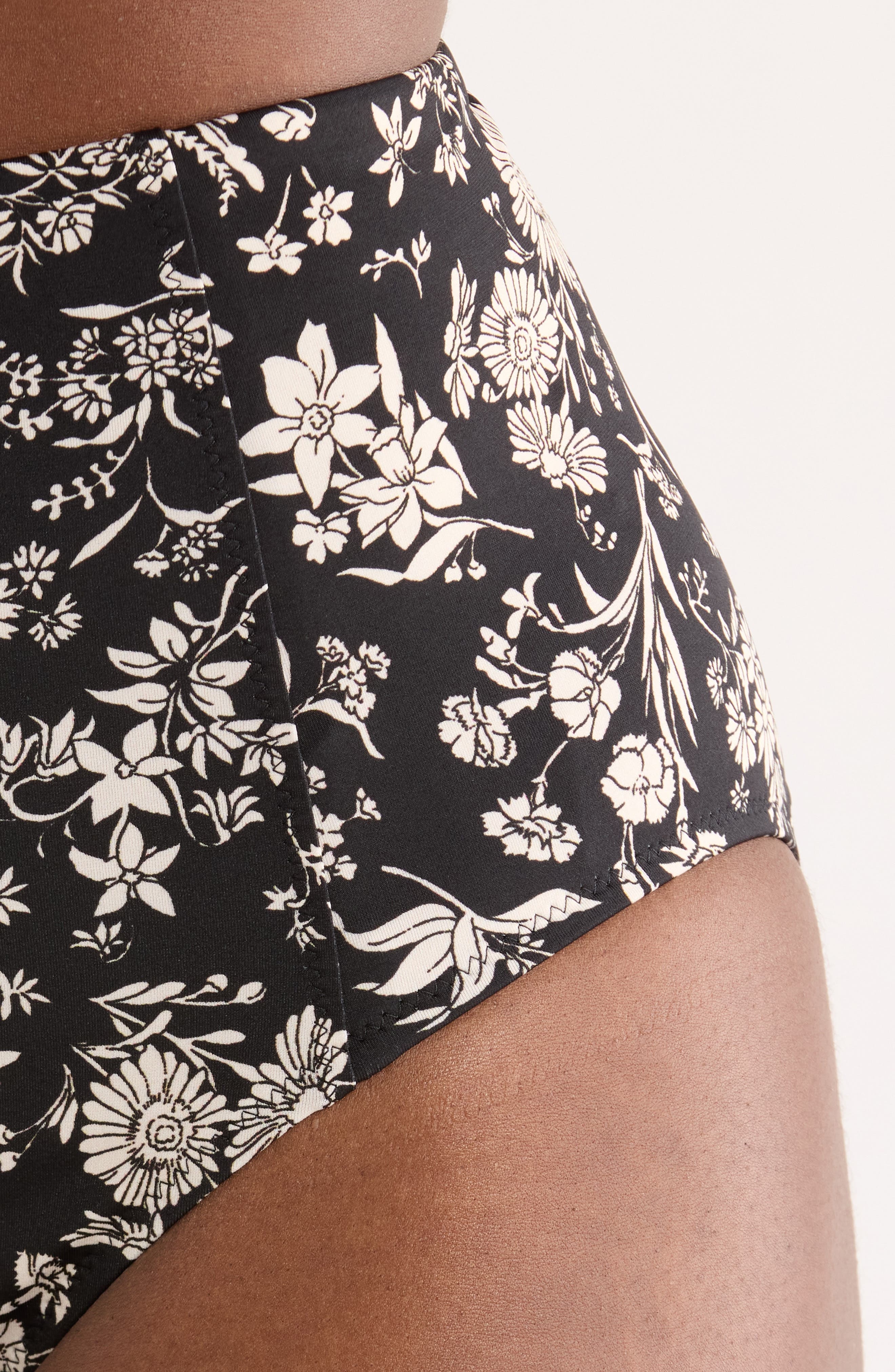 Ulla Johnson Zahara High Waist Bikini Bottoms in Midnight Bloom at Nordstrom - 4