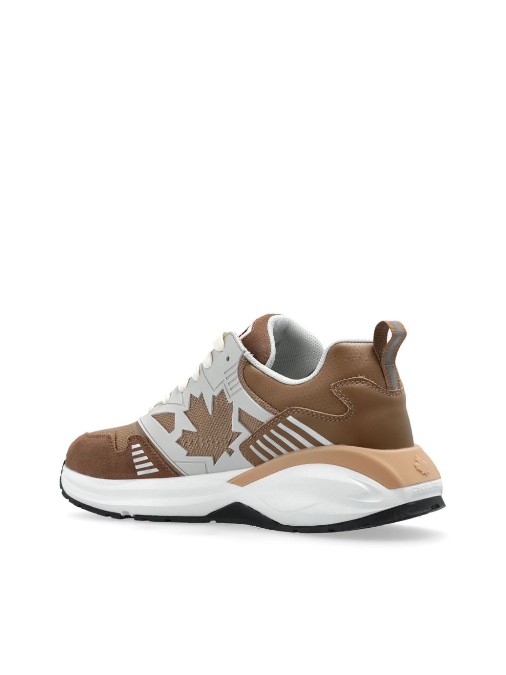 panelled low-top sneakers - 5