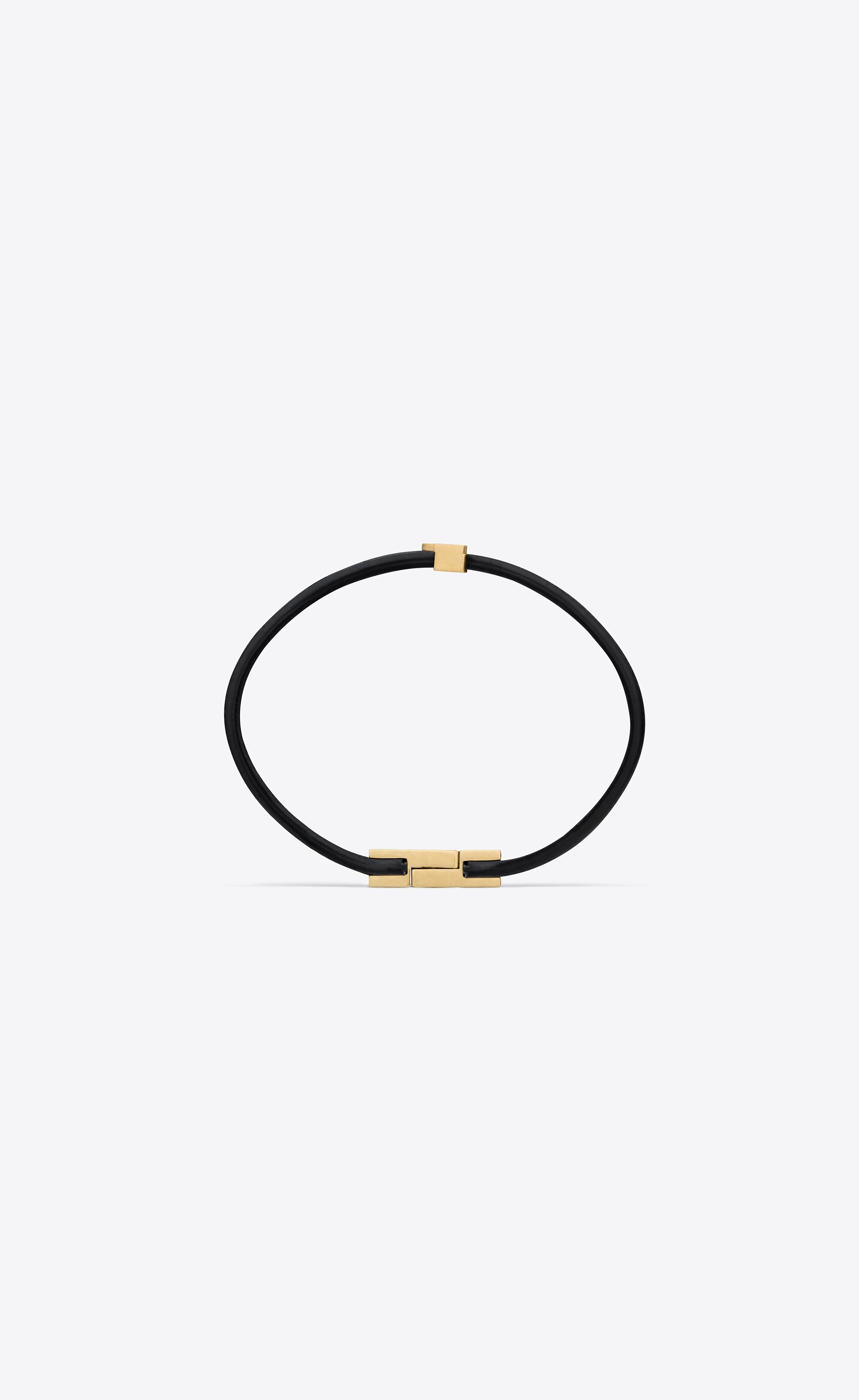 cassandre double-strand bracelet in leather and metal - 2