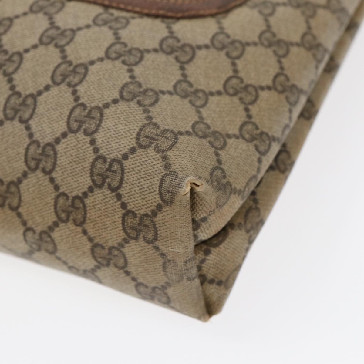 GUCCI GG Supreme Web Sherry Line Tote Bag Pvc Beige 001 080 494 - 9