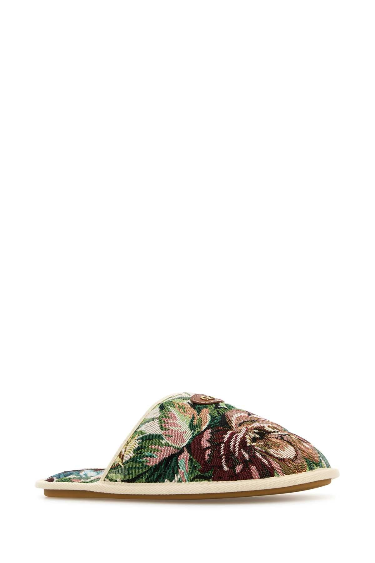 Valentino Garavani Men Printed Fabric Ta Chambre Slippers - 2