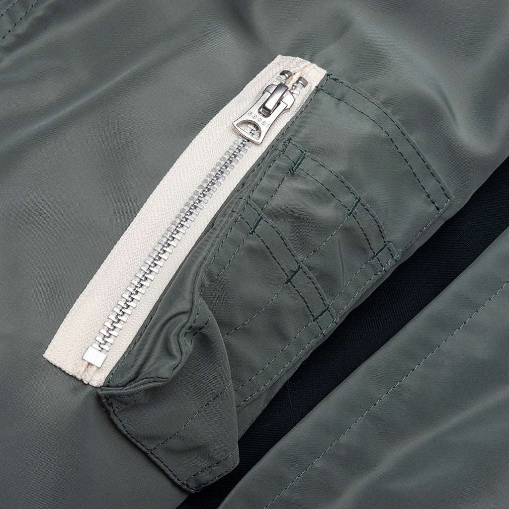 SUITING X NYLON TWILL JACKET - NAVY/KHAKI - 5