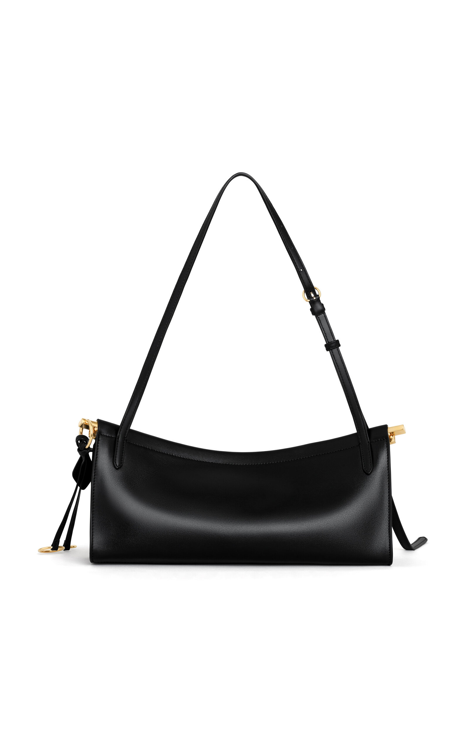 Le Click Medium Leather E/W Shoulder Bag black - 3