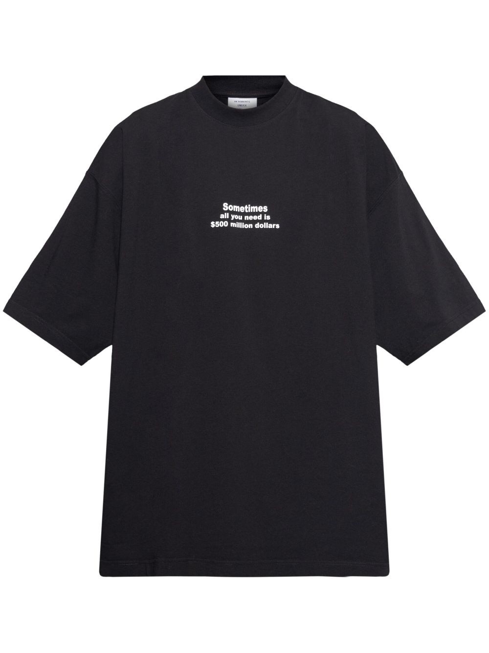 【Vetements】 SloganコットンTシャツ VETEMENTS slogan-print T-shirt | REVERSIBLE