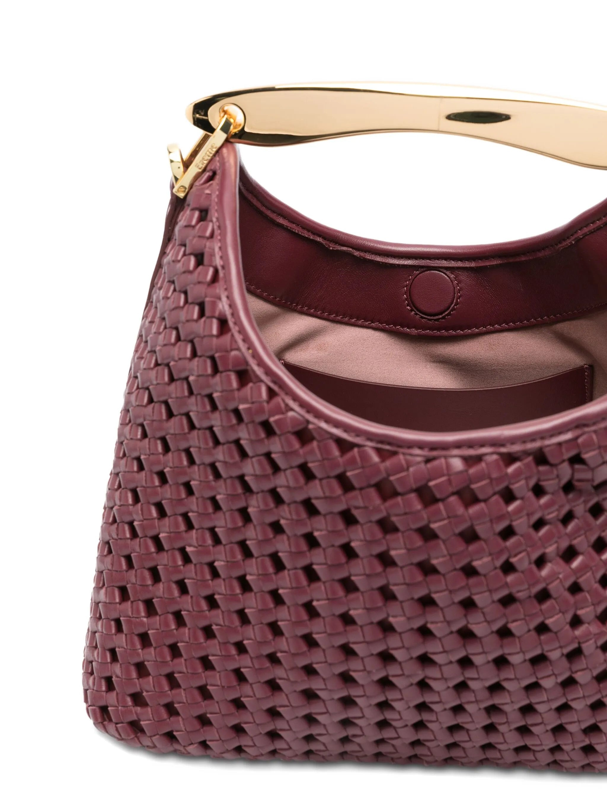 Elleme Boomerang Woven Leather Top-handle Tote Bag - 5