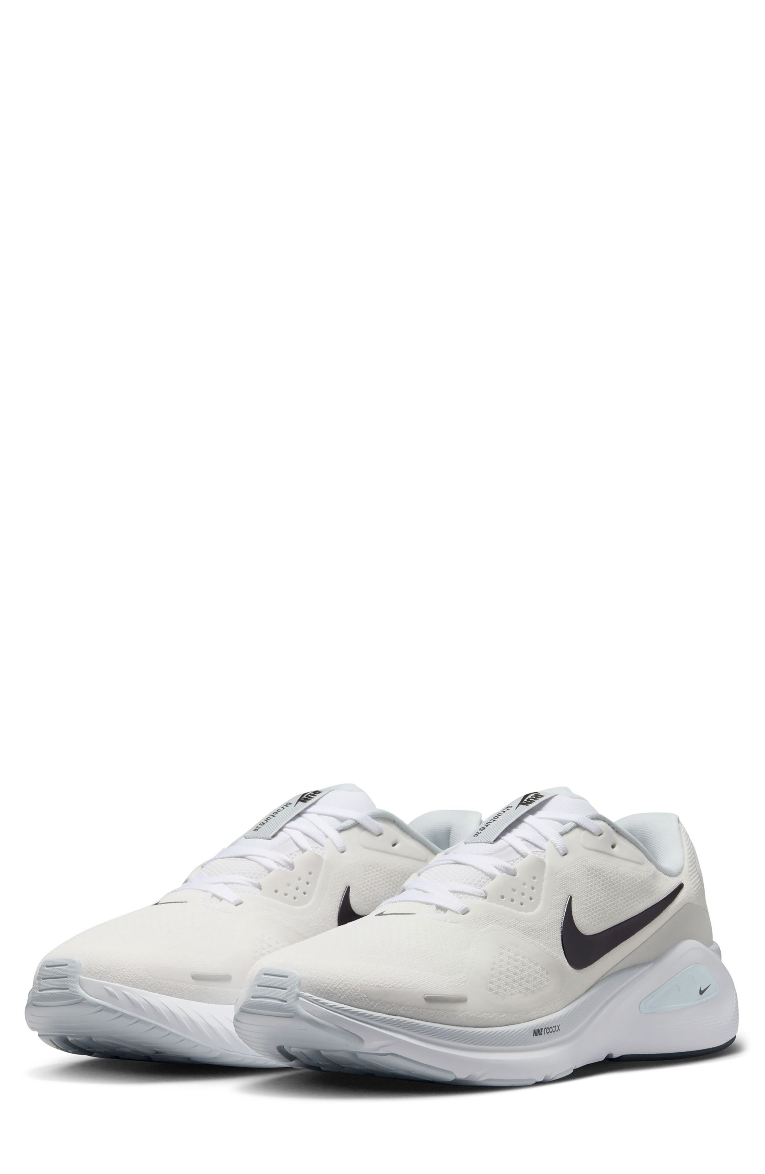 Nike Structure 26 Running Shoe in White/Pure Platinum at Nordstrom - 1