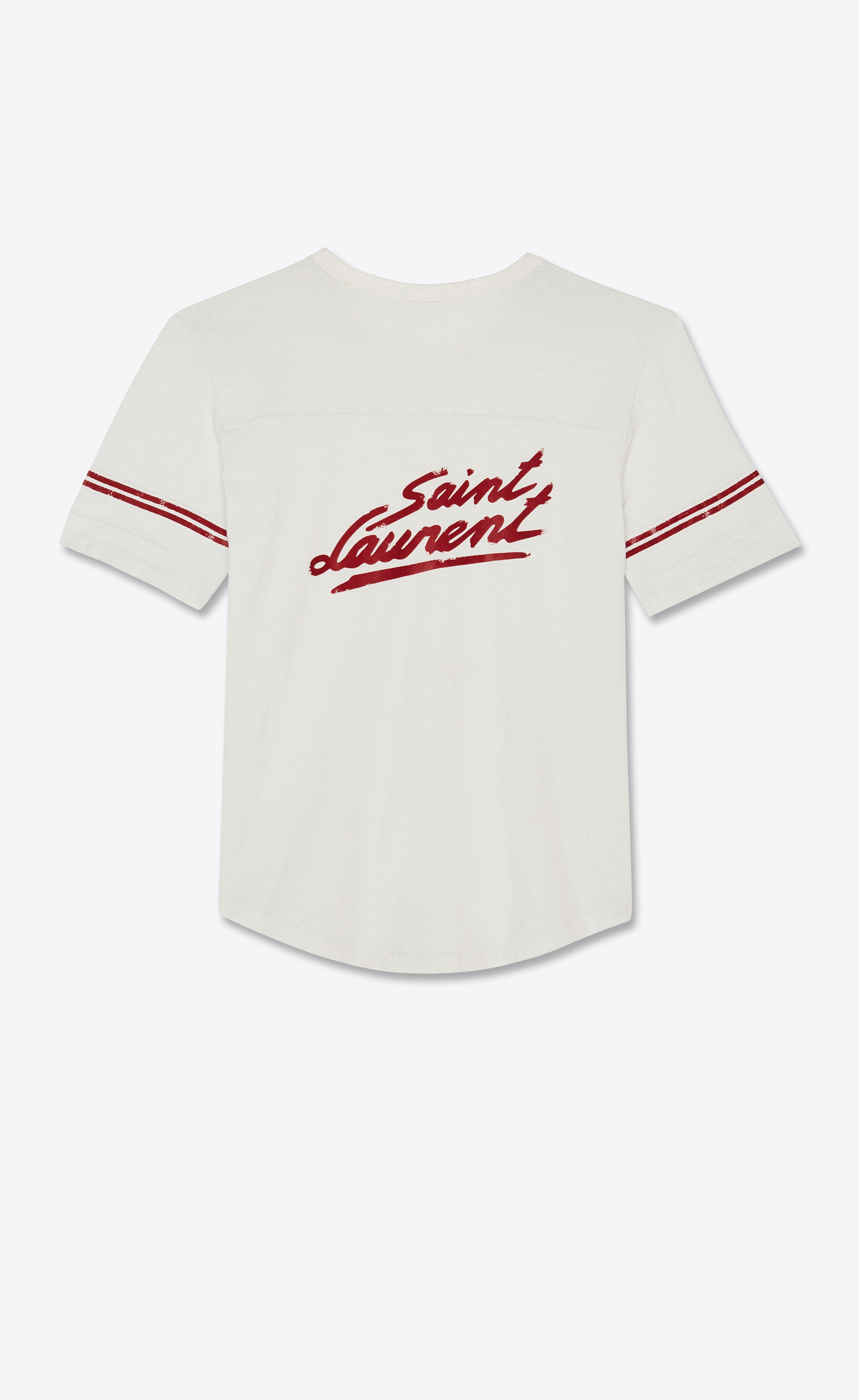 "saint laurent" '50s signature destroyed t-shirt - 1
