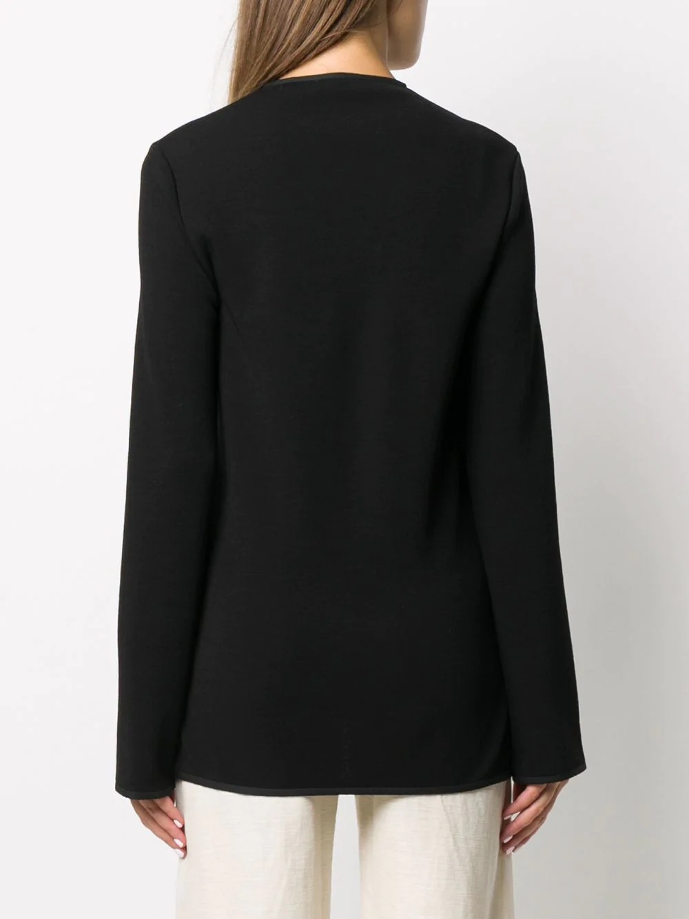 tied round neck jumper - 4