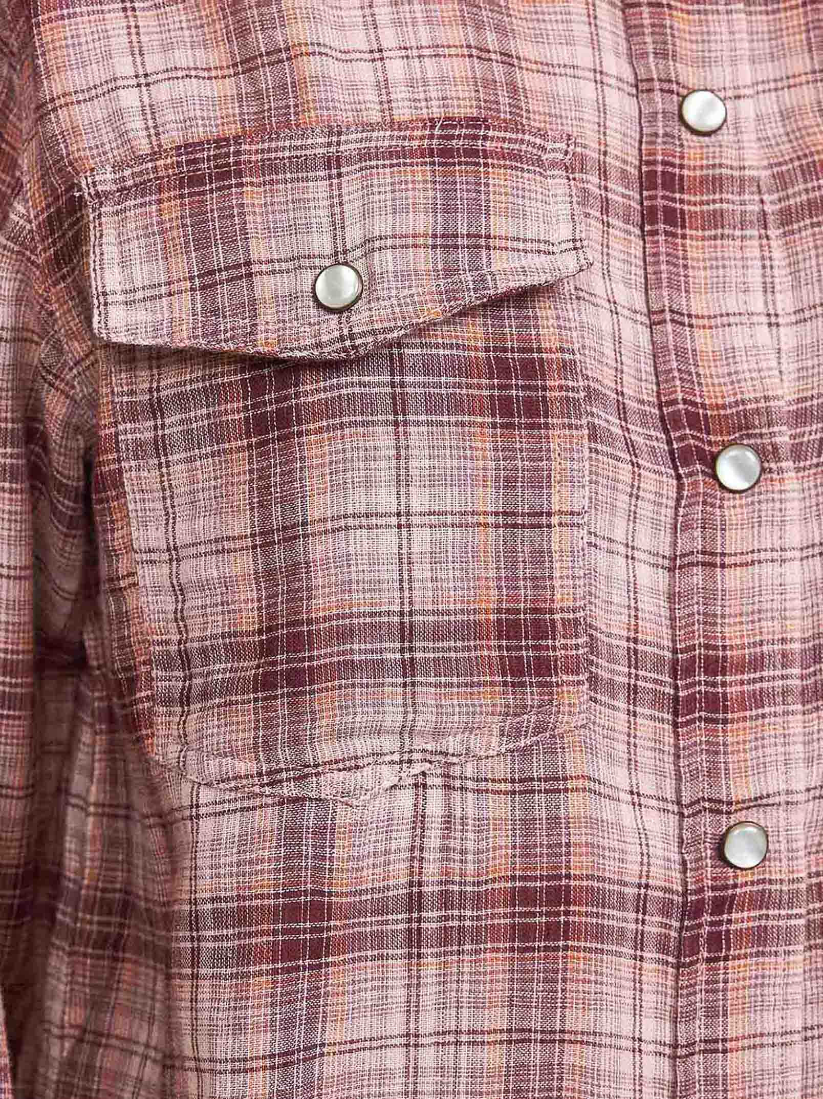 Rosewood checkered cotton Yalisa shirt - 3