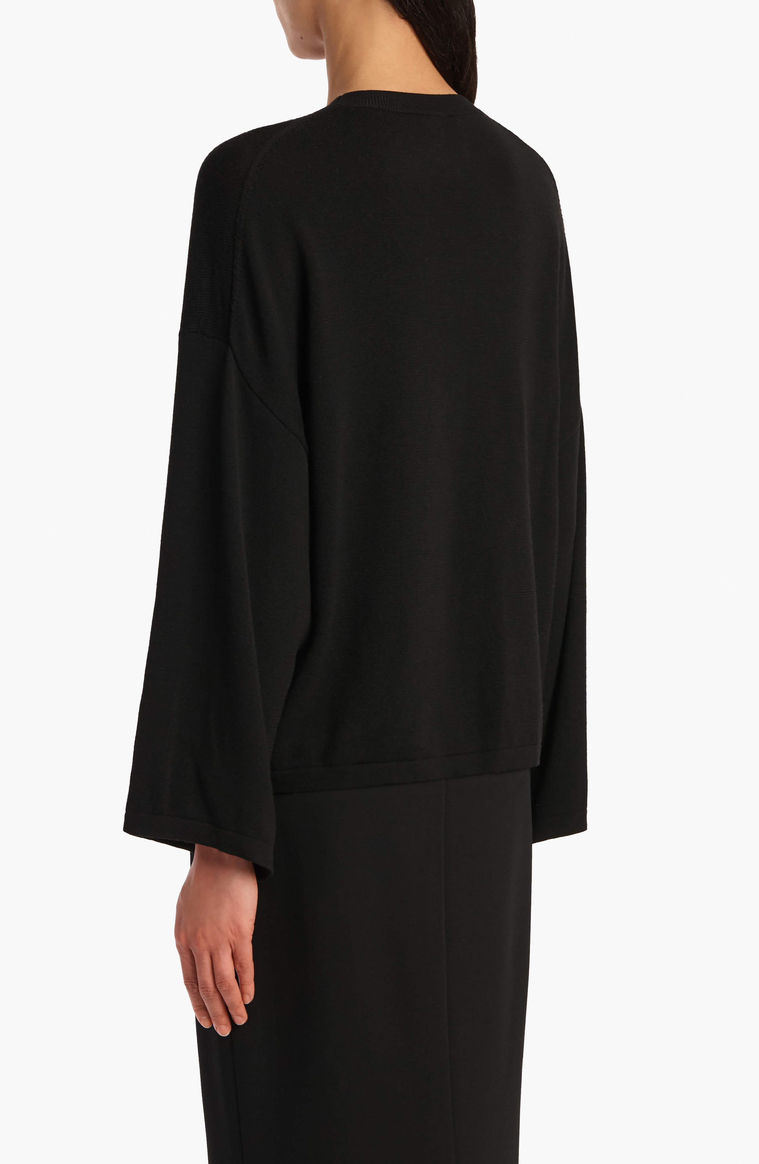 Khaite Darcy Merino Wool Sweater in Black at Nordstrom - 2