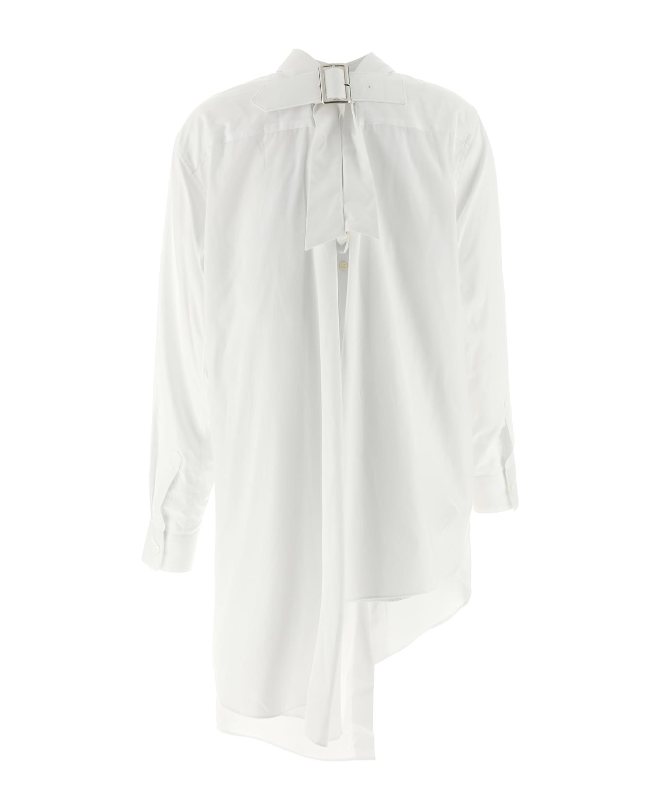 Asymmetric Hem Shirt - 2