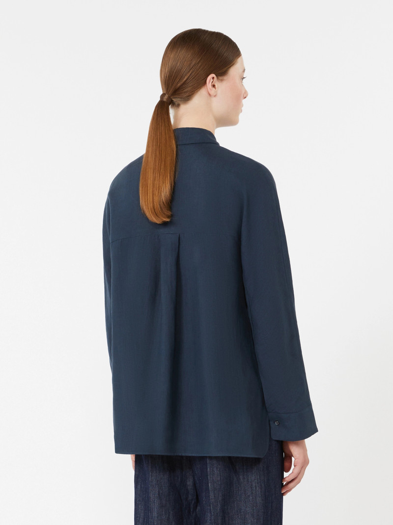 GALA Linen canvas shirt - ULTRAMARINE 4