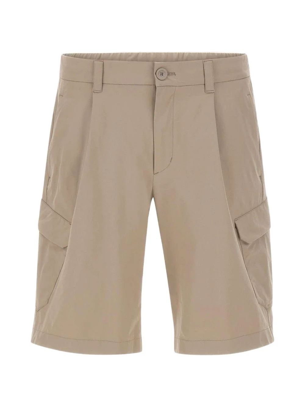 pleated cargo shorts - 1
