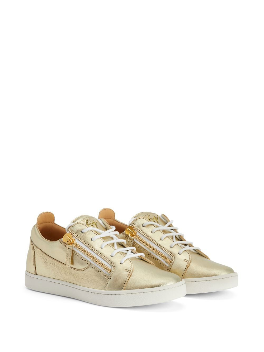 Nicki metallic lace-up sneakers - 2