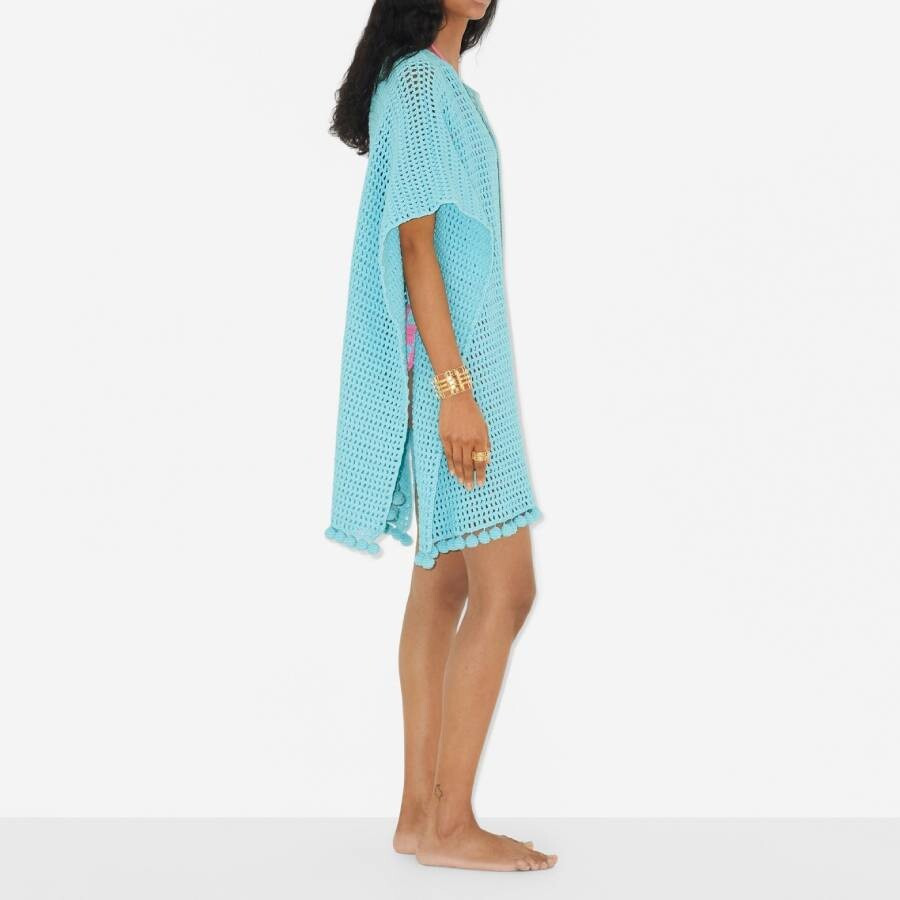 Burberry Hand Knitted Crochet Cotton Cape - 3