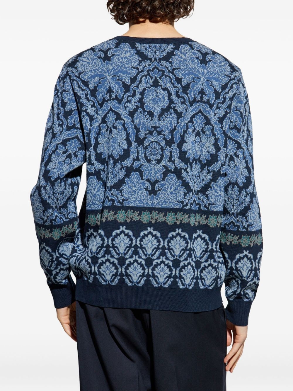 floral-pattern sweater - 4