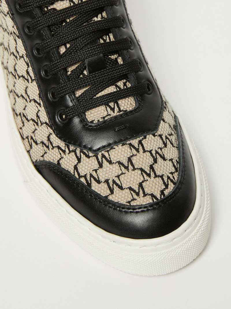 CITYSNEAKER Jacquard-knit monogram sneakers 4