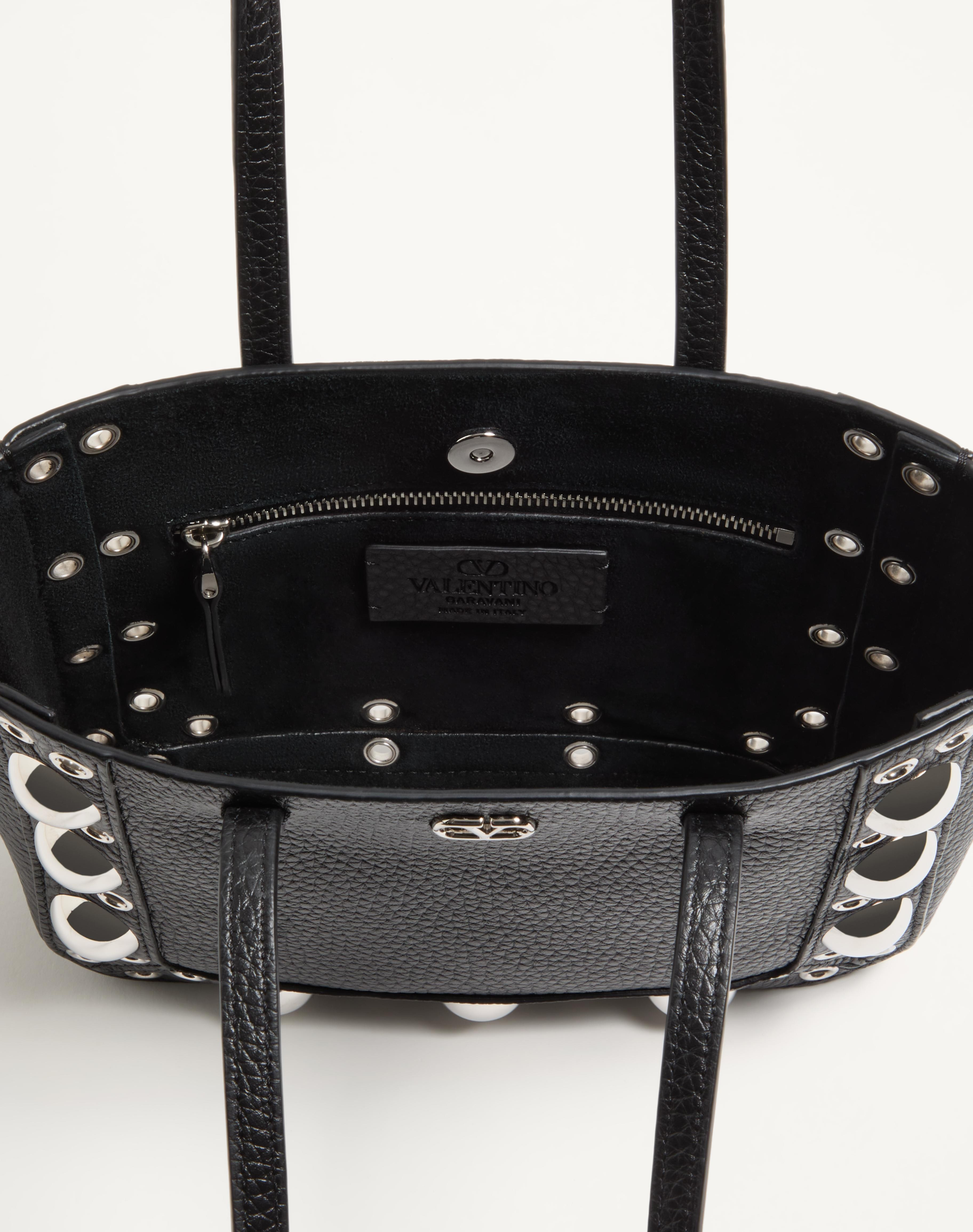 VALENTINO GARAVANI NELLCÔTE MINI SHOPPING BAG IN GRAINY CALFSKIN - 6