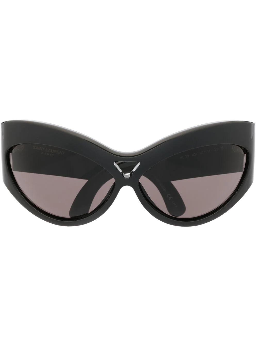 curved cat-eye sunglasses - 1