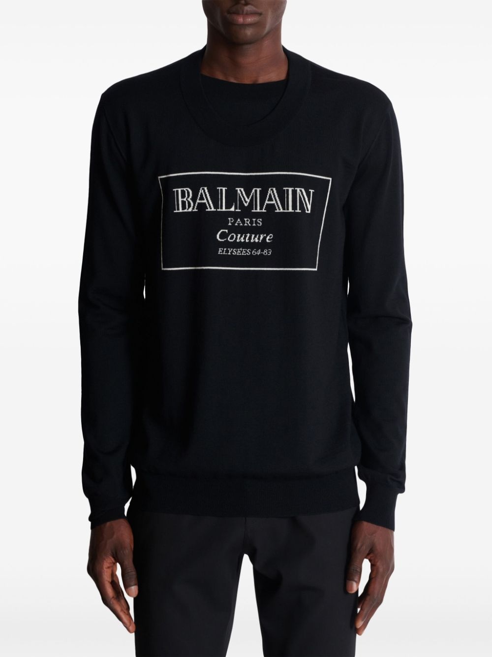 Couture Label-intarsia jumper - 5