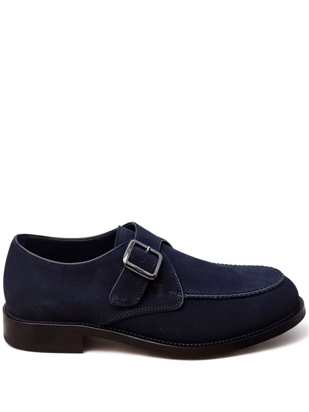 buckle suede monk shoes - 1