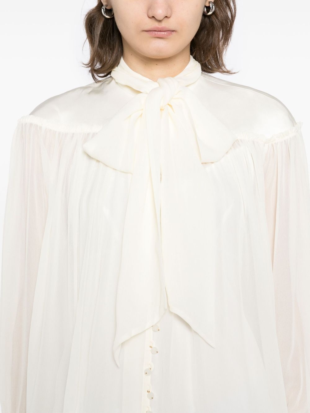 shimmering buttons blouse - 5
