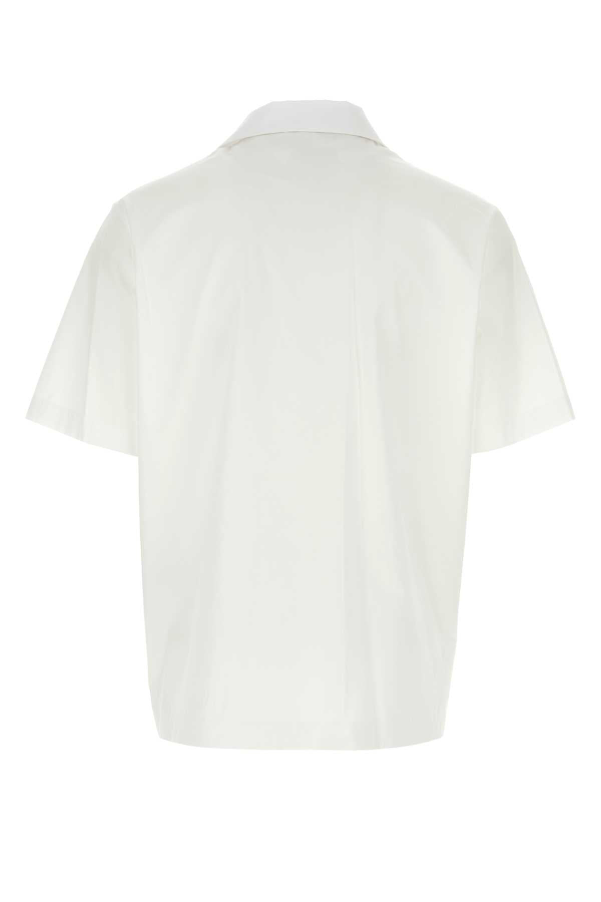 Valentino Garavani Men White Poplin Shirt - 2