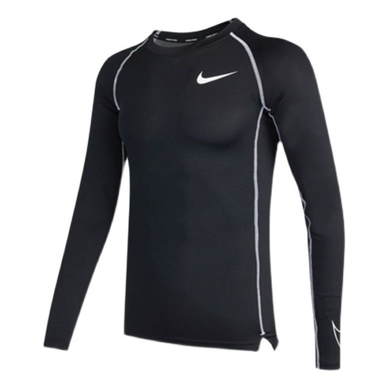 Nike Pro Dri-fit Athleisure Casual Sports Round Neck Long Sleeves Black DD1991-011 - 1