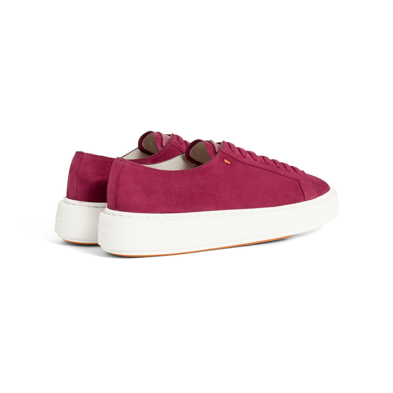 Women's red suede sneaker 3