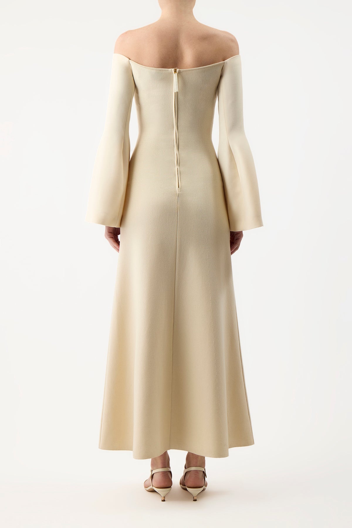 Sinead Dress in Silk Wool - 4