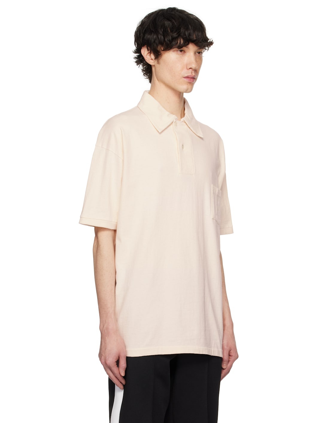 Beige Printed Polo - 2