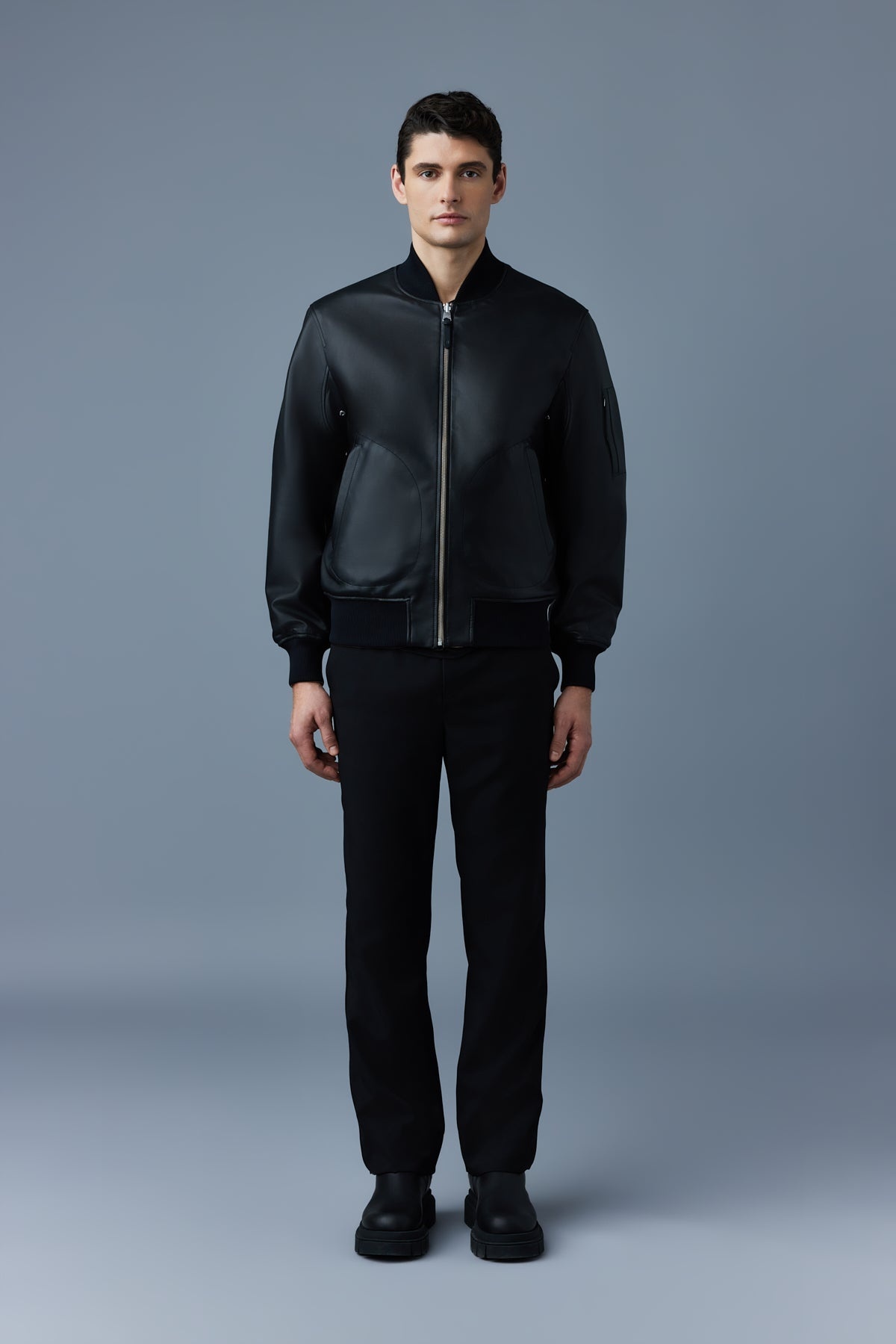 EASTON 2-in-1 lamb leather bomber jacket - 2