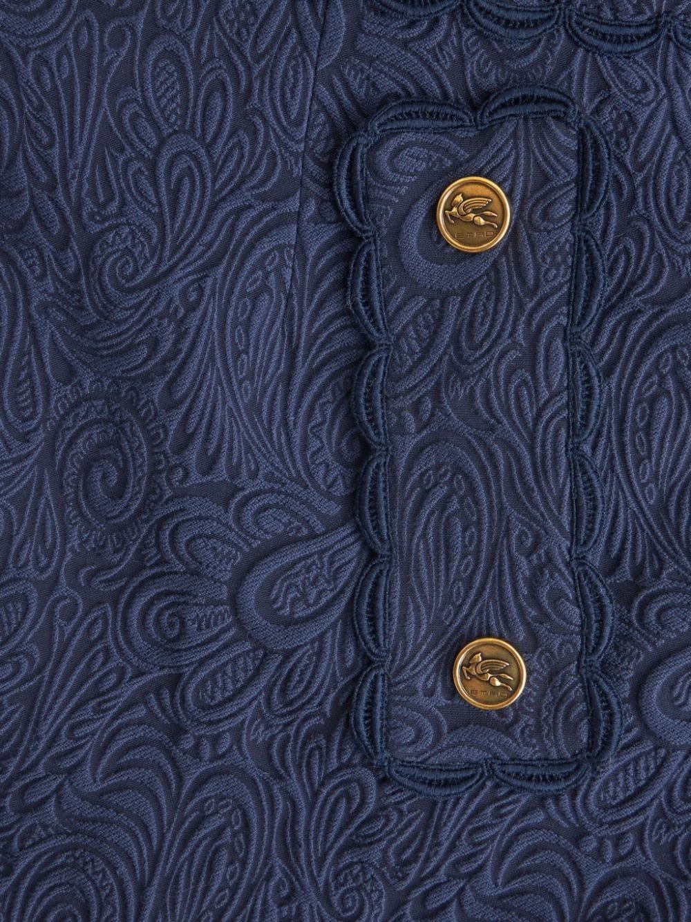 paisley-jacquard A-line miniskirt - 6