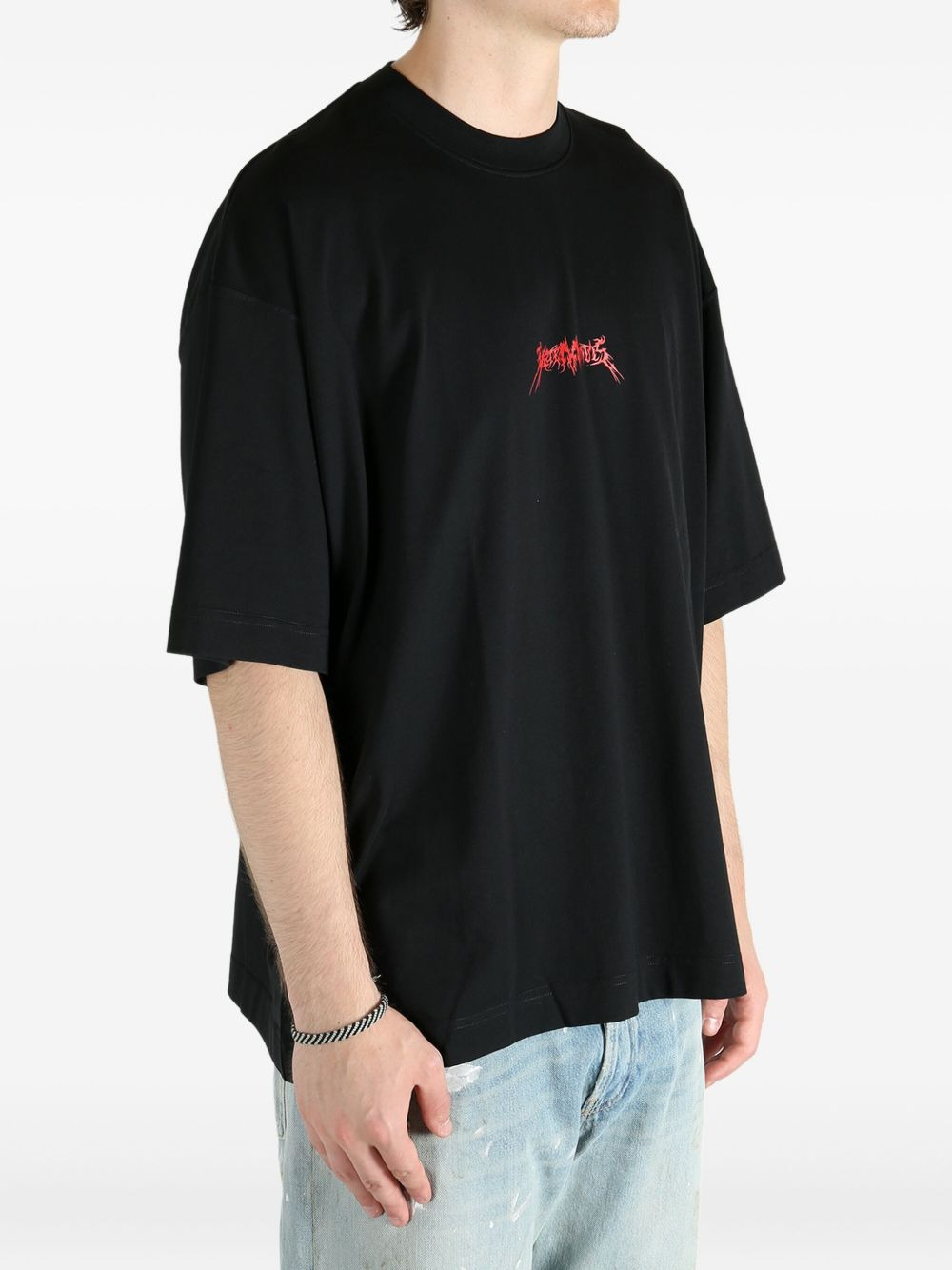 logo-print T-shirt - 3