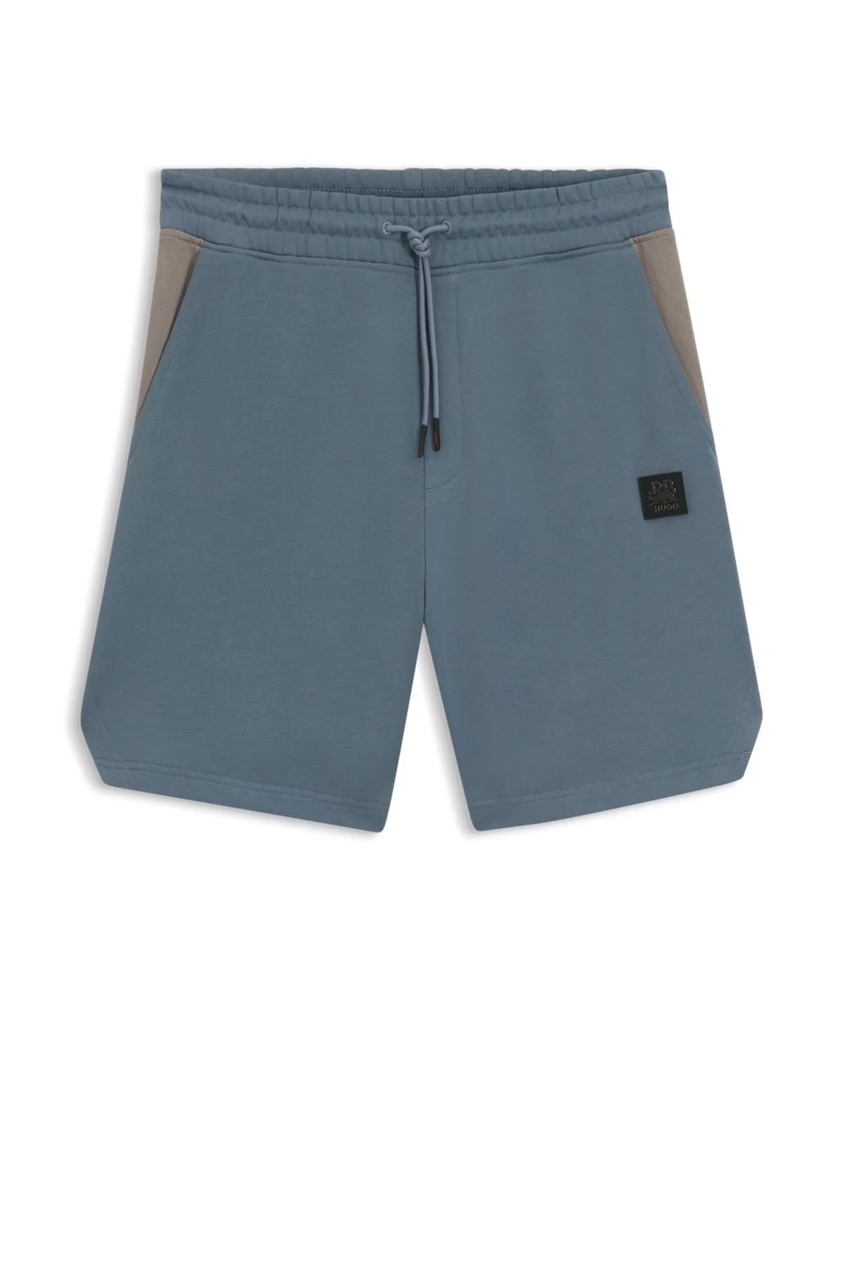 HUGO X RB COTTON-TERRY SHORTS WITH BULL MOTIF - 1